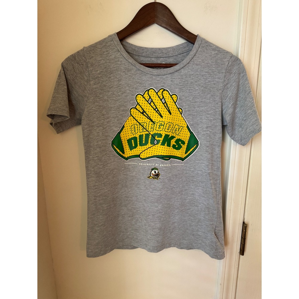 Gen2 Oregon Ducks Youth T-Shirt‎ Gray Heather Graphic Tee Size M 10/12 NCAA